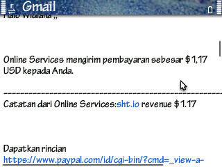 Bukti Pembayaran URL SHORTENER sht.io februari 2016
