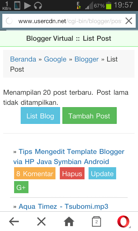 Tips Membuat Postingan di Blogger via HP