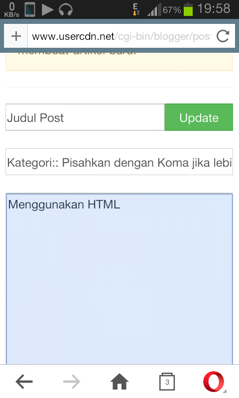 Tips Membuat Postingan di Blogger via HP
