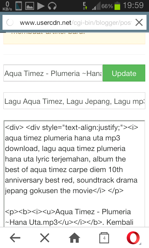 Tips Membuat Postingan di Blogger via HP